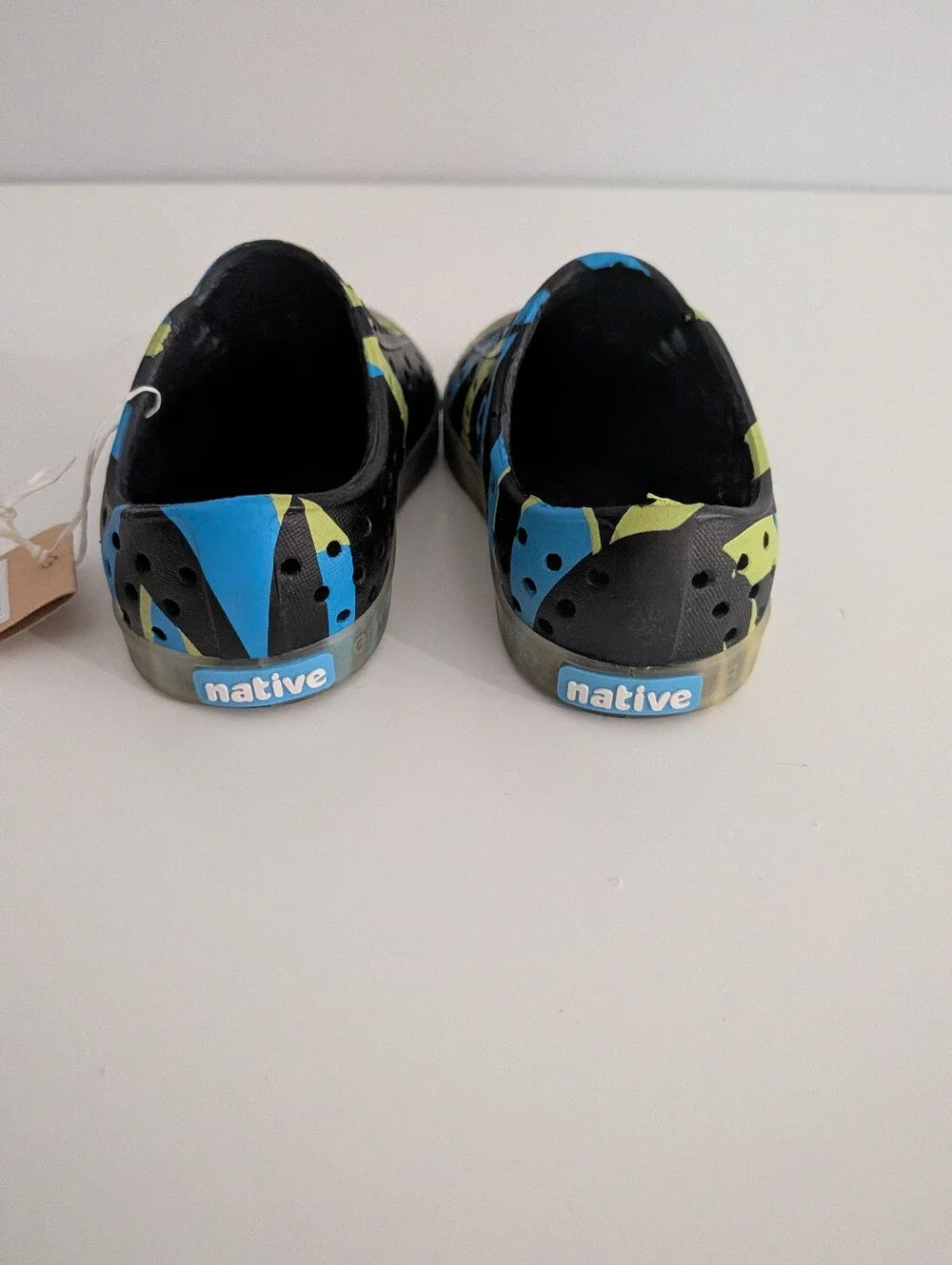 NWT Native Jefferson Glow In The Dark Toddler Water Shoes Slip On C6 EU 22 Chart